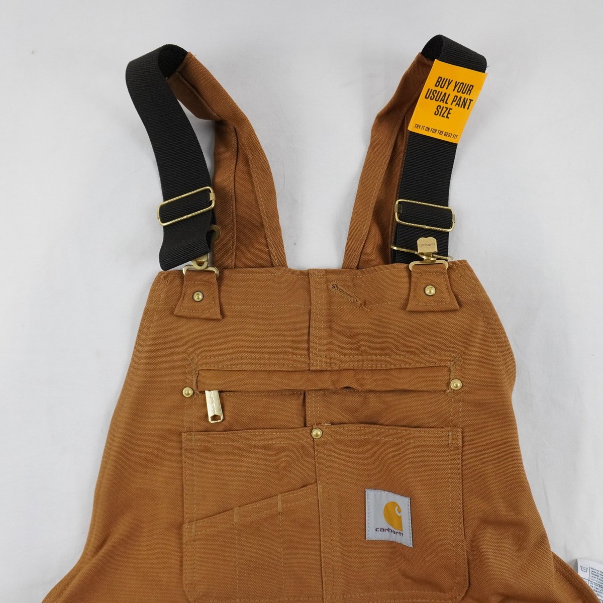 Carhartt Iconic R01 Duck Bib Overalls In Carhartt Brown - Men's