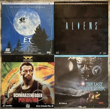 4x ALIEN INVASION LaserDisc LOT - Last Starfighter ALIENS THX Predator-E.T.