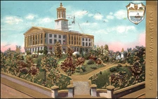State Capitol, Nashville, Tennessee, Embossed, 1911--Postcard Y398