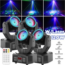 120W LED Laser Moving Head Light RGB Pattern Beam Stage DMX Spot Lighting DJ Bar