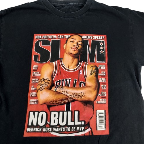 Chicago Bulls Derrick Rose T Shirt Mens Medium Black Short Sleeve Graphic Print - Picture 2 of 5