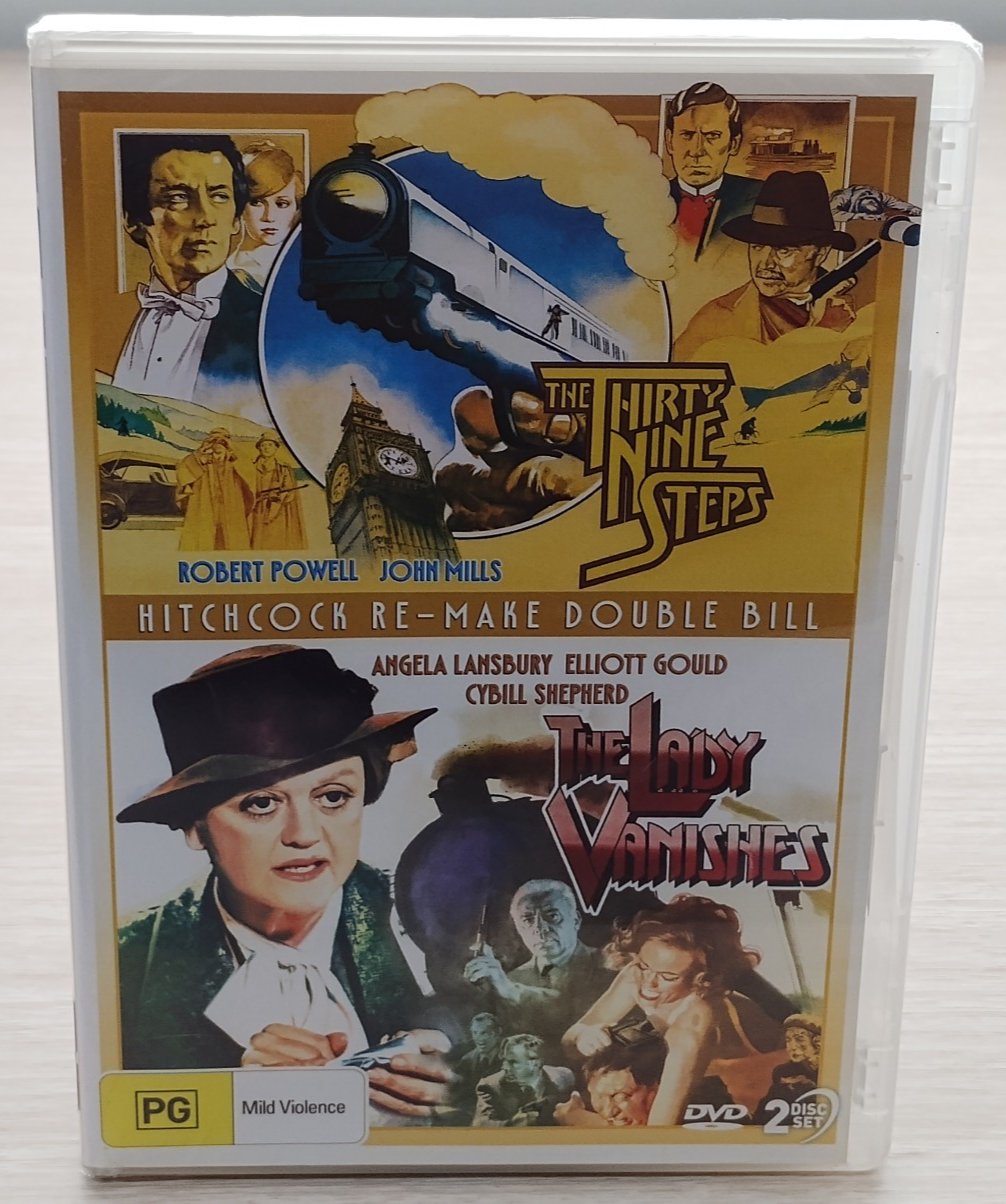 The Thirty Nine Steps & The Lady Vanishes Hitchcock DVD New Sealed Region 4 PAL