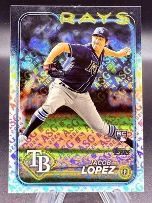 2024 Topps #502 Jacob Lopez All-Star Game RC Rookie ASG Exclusive Foil SP Rays