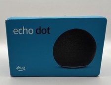 Amazon Echo Dot Smart Speaker Alexa Wi-Fi Voice Search Black Sphere Fabric