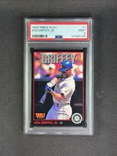 1993 Triple Play Baseball #1 Ken Griffey Jr PSA 9 