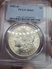 1902-O Morgan Silver Dollar PCGS Graded MS65 ☆ Vintage Holder