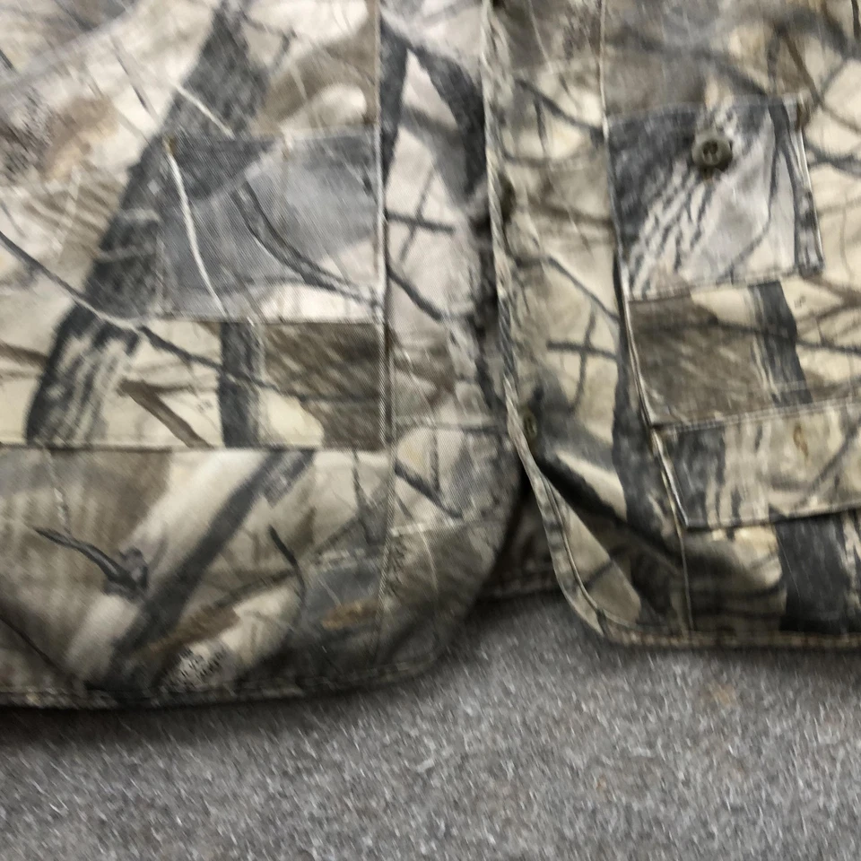 Vintage Camouflage Hunting Vest Mens Large Realtree Removable Orange Flag - Image 4 of 4