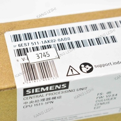 SIEMENS Simatic S7-1500 CPU 1511-1 PN 6ES7511-1AK02-0AB0 Central Processing Unit