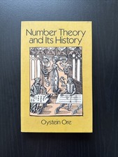 Number Theory  Its History 1988 by Oystein Ore - Dover Books on Mathematics G