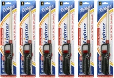 6 Pack Vezee Handi BBQ Grill Lighter Long Stem Refillable Butane Red