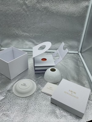 Dior X Bernardaud Tea light w/ White Ceramic Shade Candle - NEW