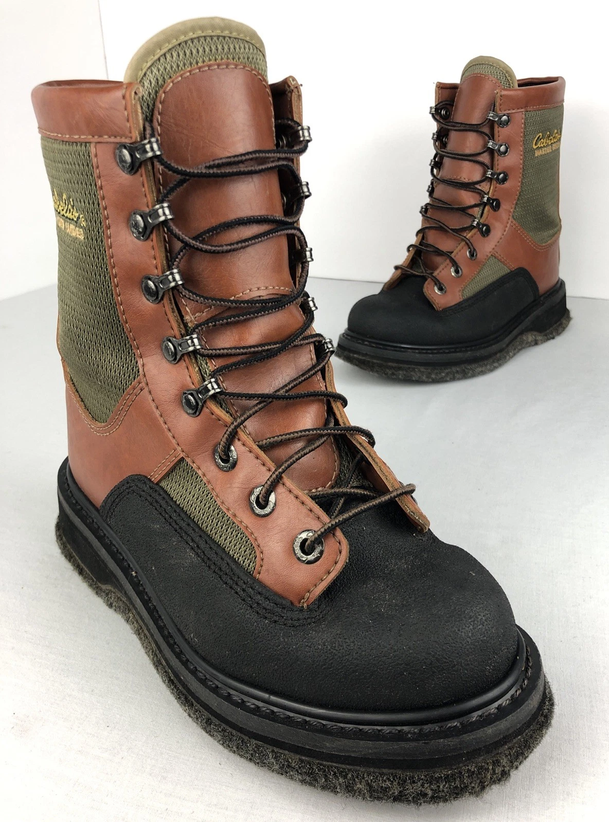 Cabela's Master Guide Wading Boots Men’s Size 7 Felt Bottom Fly Fishing Leather
Opens in a new windo