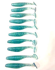 3.8" RIP RAP SWIMBAITS IN CUSTOM RUN COLOR. 10 TOTAL IN PACK