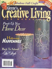 Aleene's Creative Living Magazine Sep 1997 Decorations Crafts Decor Halloween