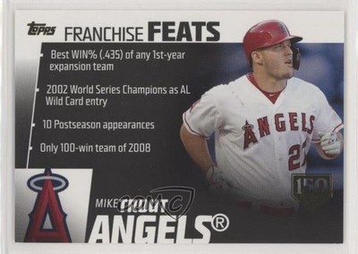 2019 Topps Franchise Feats 150th Anniversary 127/150 Mike Trout #3 00o1