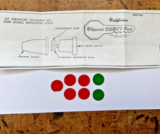 1957 Chevy Dash Indicator Lens Recolor Kit Red Green New 1957 Chevy Dash Indicator Lens Recolor Kit Red Green New