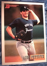 1993 BOWMAN BASEBALL #103 ANDY PETTITTE ROOKIE CARD