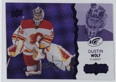 2023-24 Upper Deck Ice Rookies Purple Dustin Wolf #101 Rookie RC 1dm7