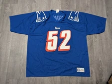Ted Johnson Jersey Logo 7 Mens 2XL Vintage New England Patriots