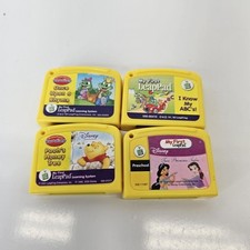Lot of 4 Leap Frog My First Leap Pad Game Cartridges Disney Princess,ABC's, Ect.