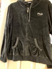 FILA Sport Velour Hoodie Full Zip Jacket - SZ XL NWT