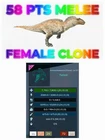 Acrocanthosaurus 58 Pts Melee Fem. Clone  Ark Ascended Pve Official PC/XBOX/PS5
