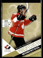2021-22 UD Team Canada Juniors Prospectus momentous Dylan Holloway #PM-8