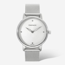 Wenger Swiss Army Ladies 01.1721.107 Urban Donnissima Silver Dial Watch 35mm