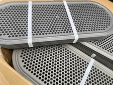 (10x)Lloydpans Kitchenware Perforated Flatbread Pan 7 Inch by 18 Inch - PSTK