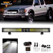 AUXBEAM 192W 32" Bumper LED Light Bar Combo Spot Flood for Toyota Tacoma 2016-23