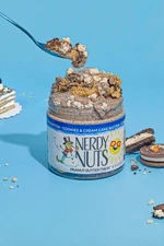 Nerdy Nuts Cookies & Cream Cake Batter Peanut Butter Treat SOLD OUT ON WEBSITE