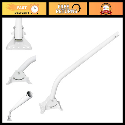 38'' One-Piece J Pipe Antenna Mounting Pole - Rust-Resistant, Powder Coated, 1.66
