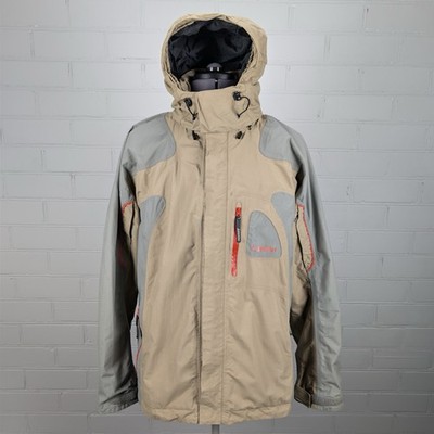 Schoffel HIMAL Herren Gore-Tex Wanderjacke beige grau Kapuze Mantel UK44 EU54 XL