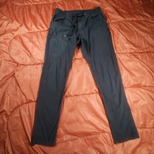 BYLT Pants Mens Medium Black The Weekender Pant Ripstop Cargo Drawstring *FLAW*