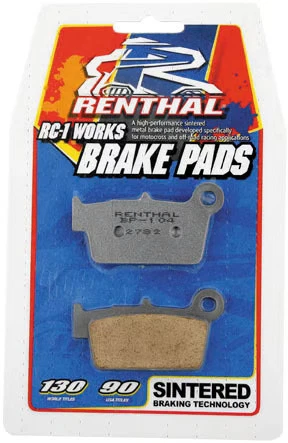 Pastillas de freno traseras Renthal RC-1 Sintered Works para Honda 1996-01 CR 125R CR BP-103 Foto 2 de 4