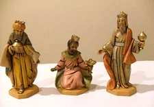 3 Fontanini Kings Wisemen Nativity Figurines 2.5" series Depose Italy
