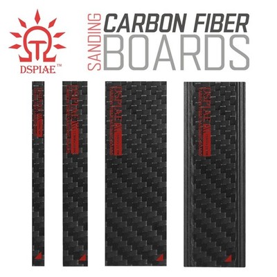 DSPIAE: Carbon Fiber Sanding Boards - Singles 4 Sizes or 3-Pack Set