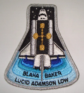 Patch NASA STS 43 BLAHA BAKER LUCID ADAMSON LOW aus Sammlung