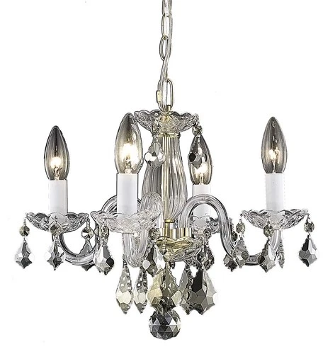 Living District Azalea 4-Light Transitional Metal Pendant in Gold - Picture 1 of 3