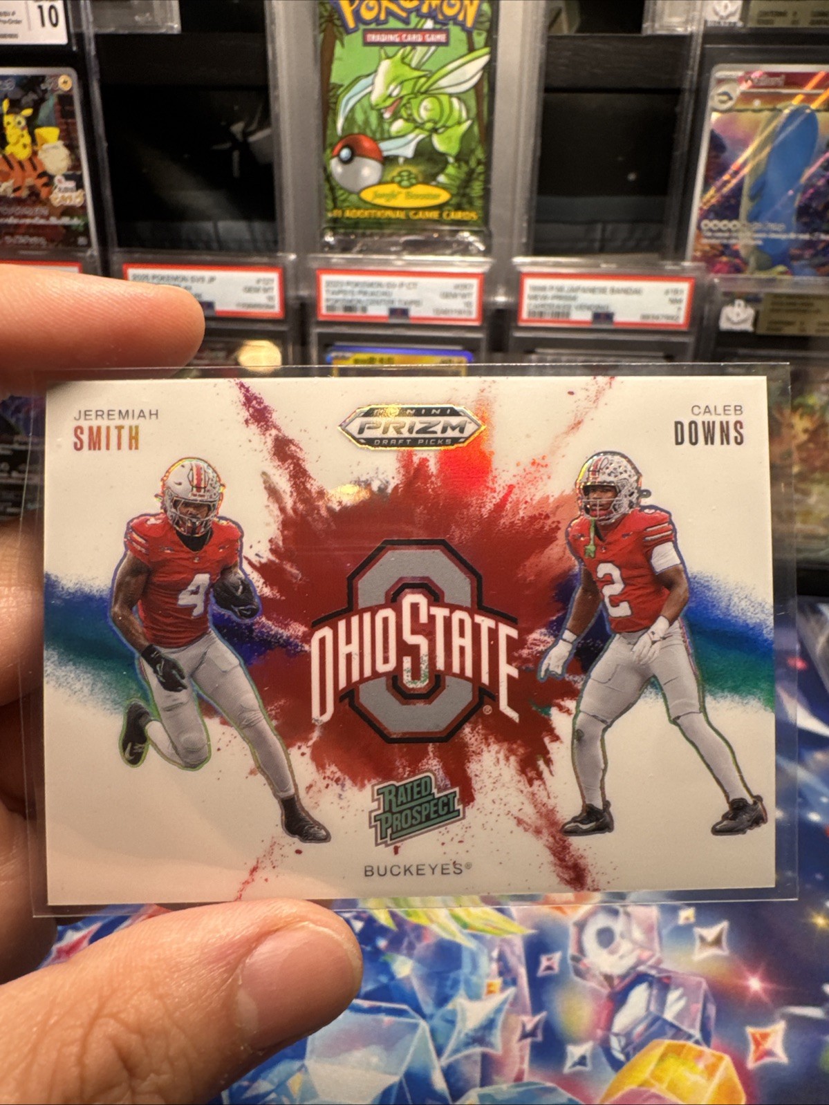 2025 Panini Prizm Draft Picks Color Blast Duals Jeremiah Smith, Caleb Downs #1