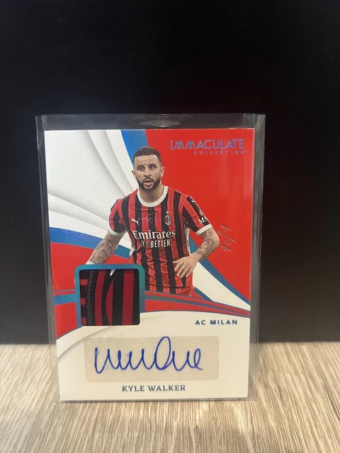 Panini Immaculate 2024-25 Kyle Walker AC Milan 1 of 1 1/1 Patch Auto Card