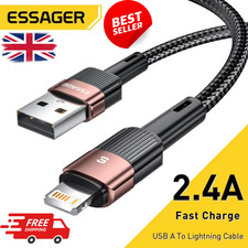Heavy Duty Braided PD Fast Charger Lead USB C to iPhone Cable 14 13 12 11 X 8 7 