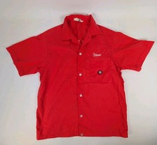 Vintage Bowling Shirt Nat Nast 60's 70's Price"S Meat Cutting Stan Size Unknown