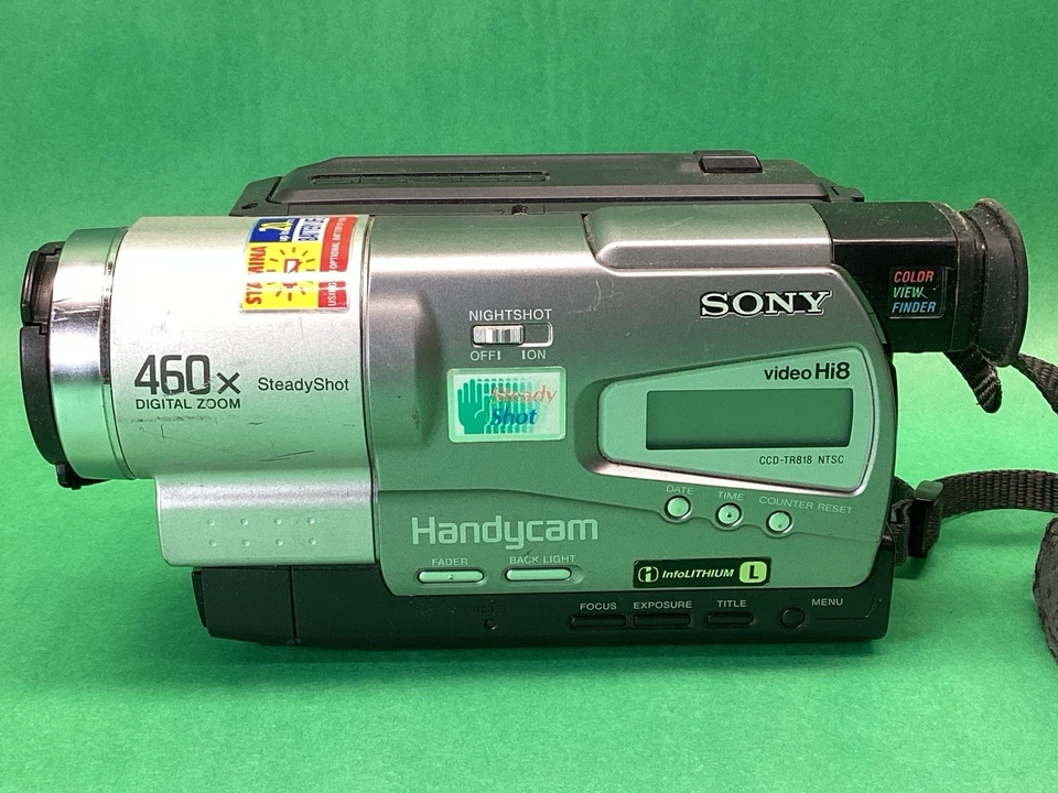 Sony CCD-TR818 NTSC Video Hi8 Handycam 460X Zoom NightShot Camcorder - UNTESTED - Image 2 of 4