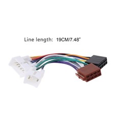 ISO Car Radio Wiring Harness Adapter Plug Cable For for Lexus MR2 Land Cruise