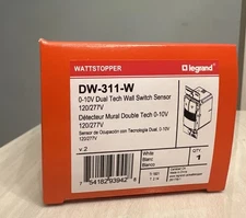 Wattstopper DW-311-W Occupancy Sensor Wall Switch 0-10V Dual Tech 120/277v