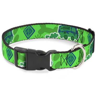 Plastic Clip Collar Scooby Doo Mystery Machine/Dog Tag Collage Green (US IMPORT)