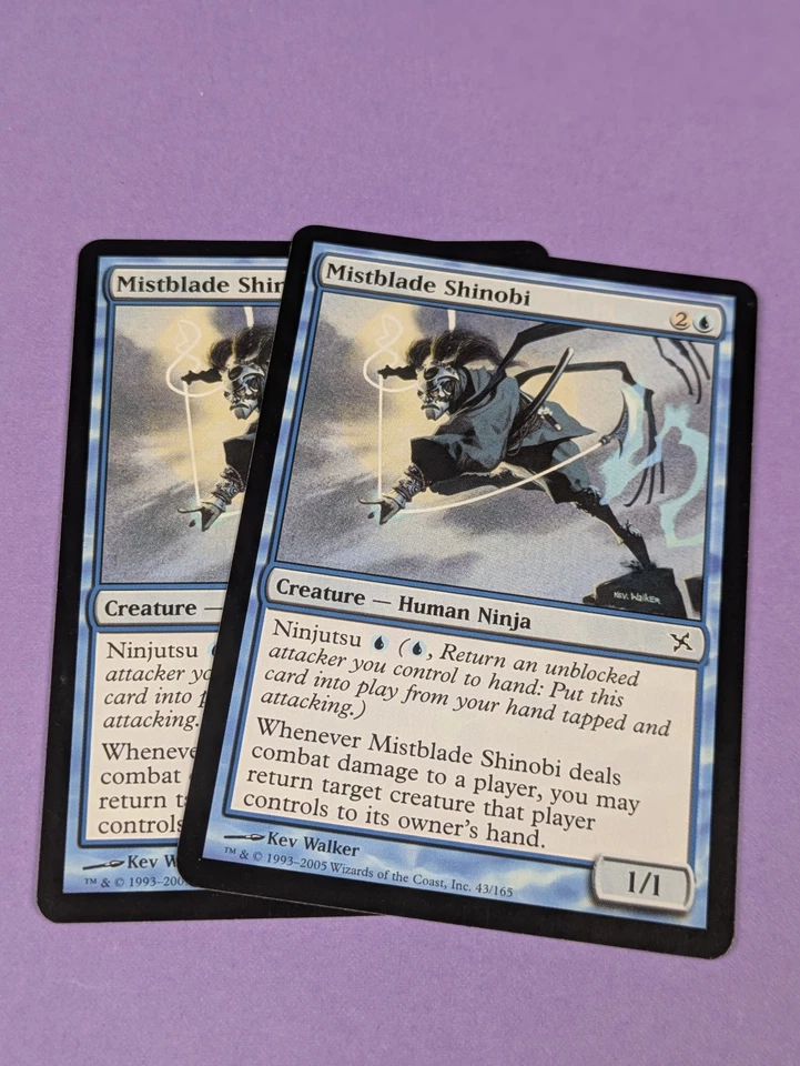 MTG Magic: Betrayers of Kamigawa: Mistblade Shinobi Foil #41/165 Common - NM - Image 3 of 4