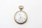 F American Waltham Open Face Top Wind Pocket Watch Gold Plated Parts Only