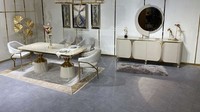 Luxus Esszimmer Set Esstisch Essgruppe + 6X StüHle Anrichte Und Spiegel 9 Tlg